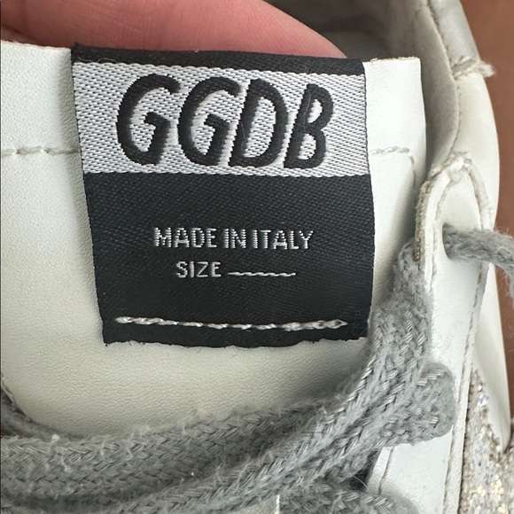 Golden Goose White Sneakers with Glitter Star Accent - Picture 4 of 9